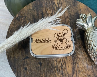 Brotdose personalisiert, Brotdose, Brotdose Kinder personalisiert, Kindergarten, Taufgeschenk, Schulanfang Geschenk, Lunchbox mit Gravur