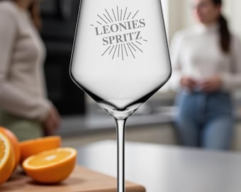 Bicchiere da Aperol con incisione – Bicchiere da spritz personalizzato – Regalo per gli amanti dell'Aperol – Bicchiere da spritz con nome, Bicchiere da aperitivo, Bicchiere con incisione