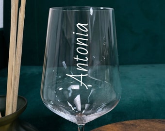 Wine glass with name engraving, wine glass with engraving, wine gift, wine glass personalized, wine glass with engraved name, Christmas gift