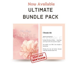 Diario One Thing e poster motivazionali / Registro settimanale (download digitale)