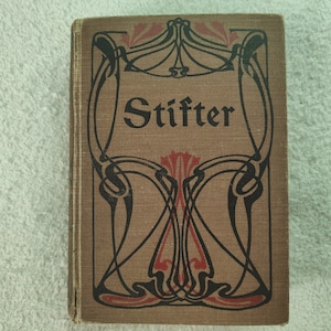 a Rare Book in German of 1900-1905, antique books 1900s, antique gift ideas, vintage books, vintage, Antiquarian book by Adalbert Stifters.