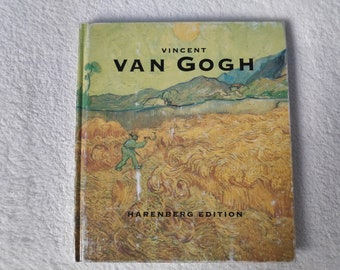 Livre vintage des années 1990 en allemand "Vincent Van Gogh" avec illustrations, Auteur Nina Börnsen. Harenberg Edition Rare Book, cadeau d’amateur de livres