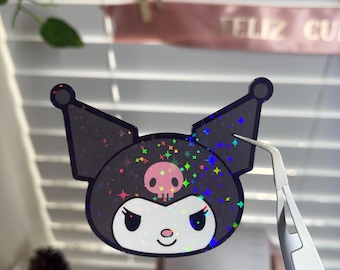 Kuromi Stickers Waterproof Holographic Sanrio & Friends Candy Bag Labels Birthday Party Gifts Under 10