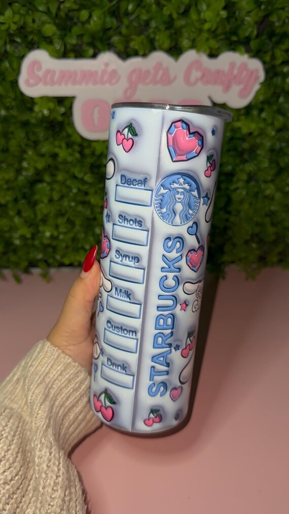 Kawaii Cinnamoroll Inspired 20oz Starbucks Style Tumbler | Cute