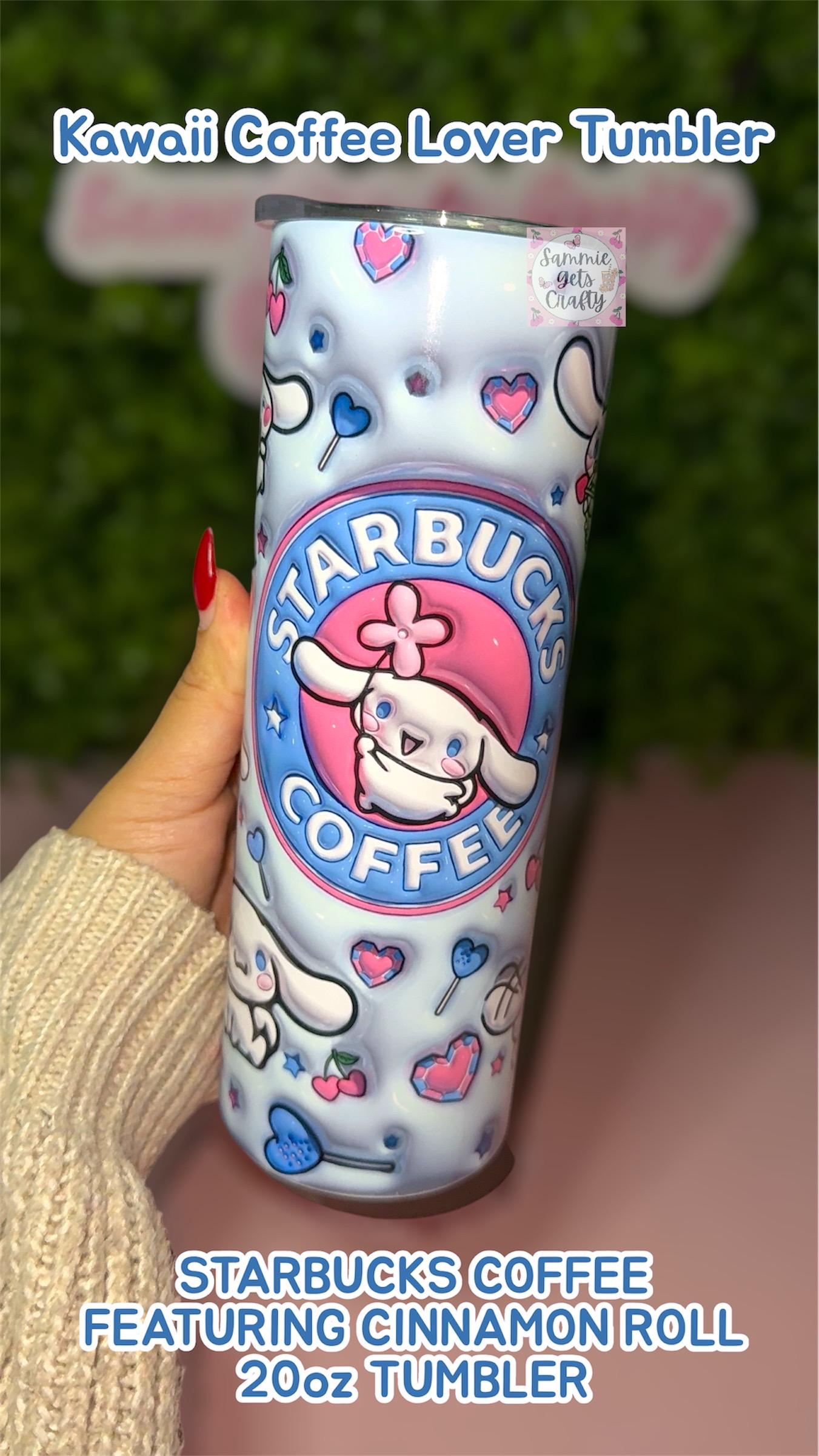 Kawaii Cinnamoroll Inspired 20oz Starbucks Style Tumbler | Cute