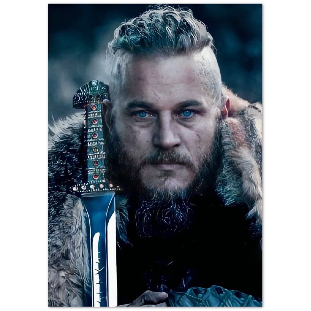 Ragnar Lodbrok Poster Vikings Poster Wall Art Home Decor Etsy