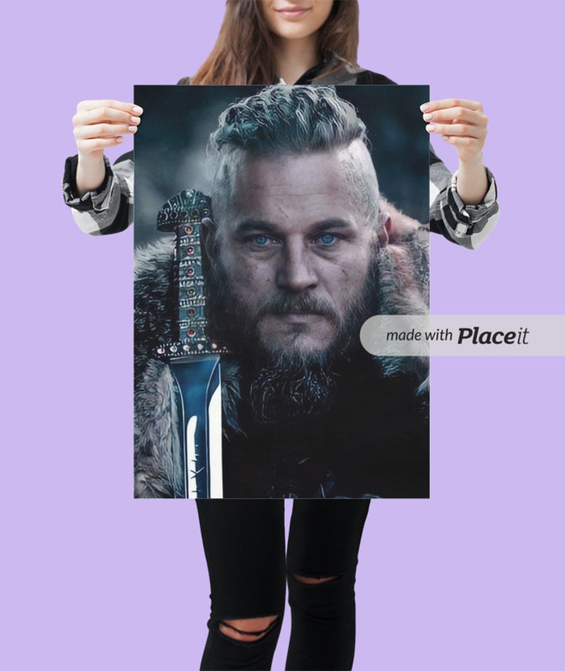 Ragnar Lodbrok Poster Vikings Poster Wall Art Home Decor Gift Poster