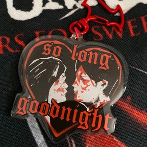 Porte-clés breloque en acrylique Demolition Lovers, MCR, My Chemical Romance, Three Cheers, Emo, alternative, Helena