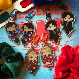 Heathers the Musical Acrylic Charm: Veronica Sawyer, JD, Jason Dean, Heather Chandler