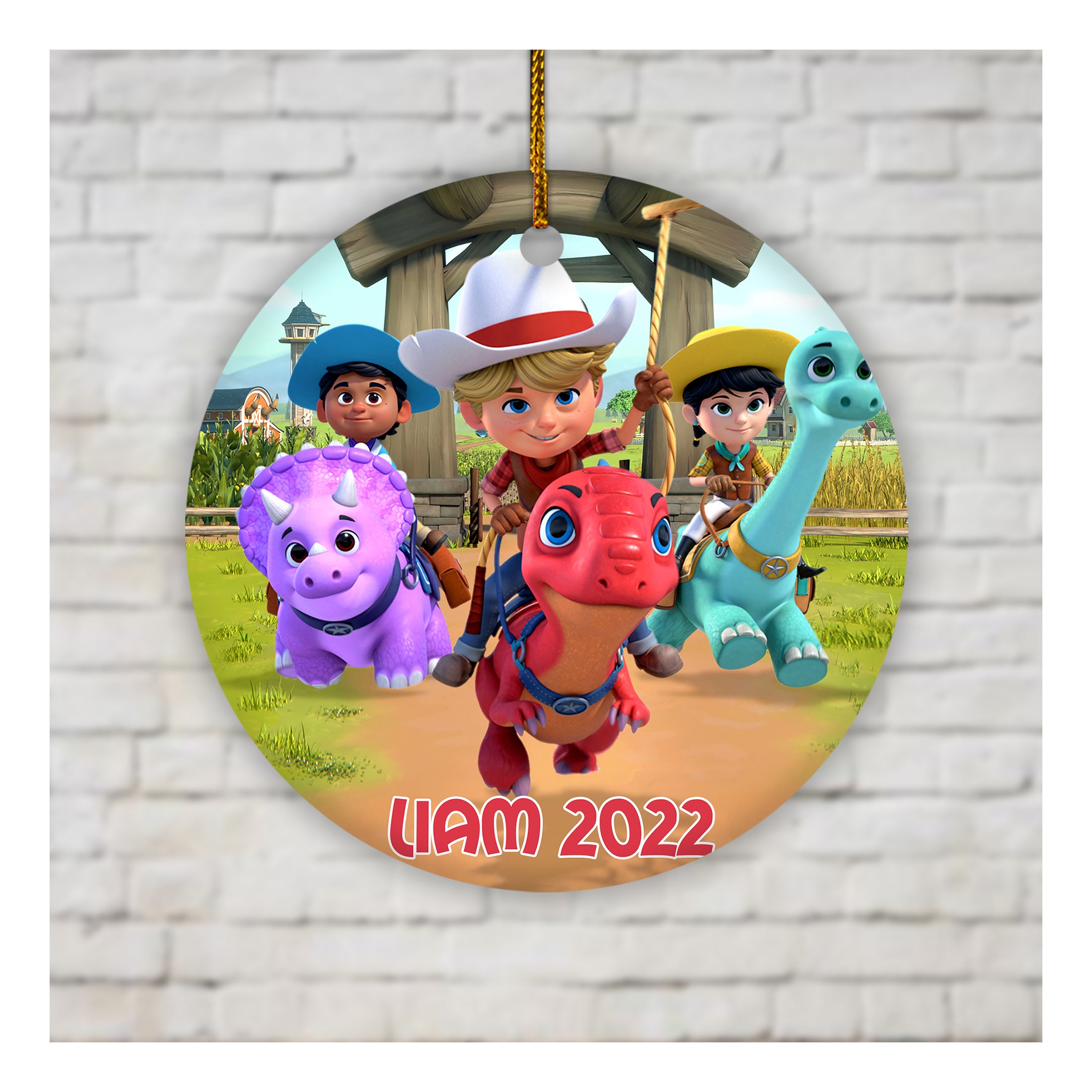 Personalized Dino Ranch Ornament Dino Ranch Characters - Etsy