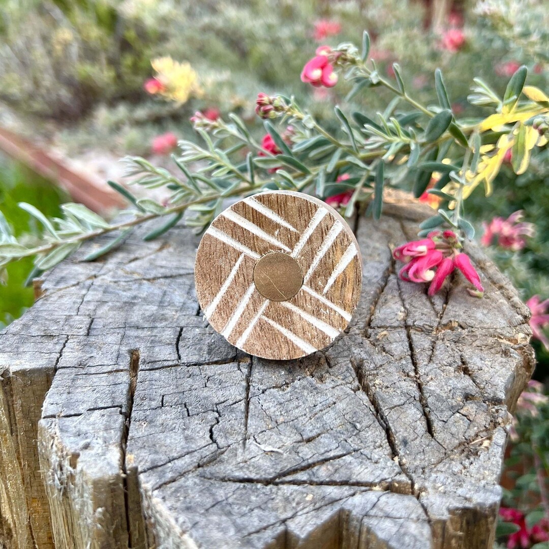 Wooden Four Angle Knobs, Unique Door Knobs, Modern Knobs