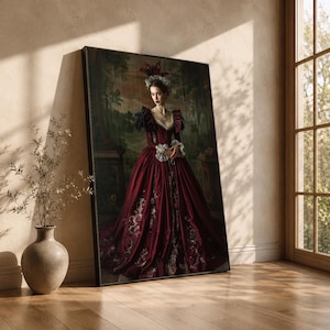 victorian style red dress Costume Women's Baroque Masquerade Ball Gowns half Sleeves Square Neckline Victorian Era Clothing Retro Costumes Burgundy with black grommets Shades of Victorian Fashion: Crimson,