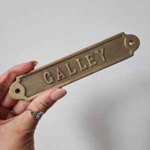Brass Galley Sign -  Australia