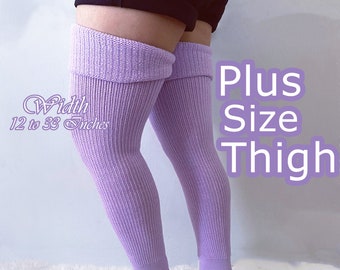 Plus Size Long Thigh Socks For Plus Size Women