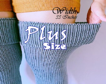 Plus Size Extra lang über dem KnieStrumpf/Extra hohe Socken/Oberschenkel High Socken