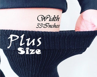 Plus Size Thigh High Socks/Knee High Socks/Long Thick Over the Knee Stockings
