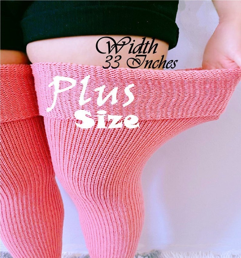 Plus Size Socks/Thigh High Socks/Thigh High Stockings image 1