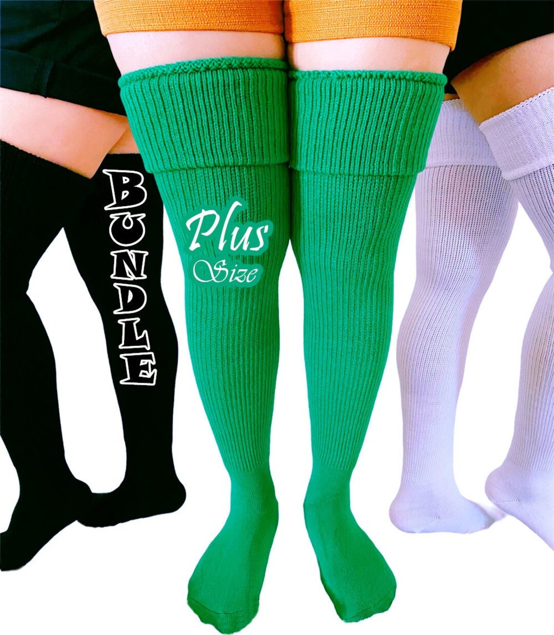 Bundle Plus Size Leg Warmer/extra Long Over the Knee Stocking/thigh