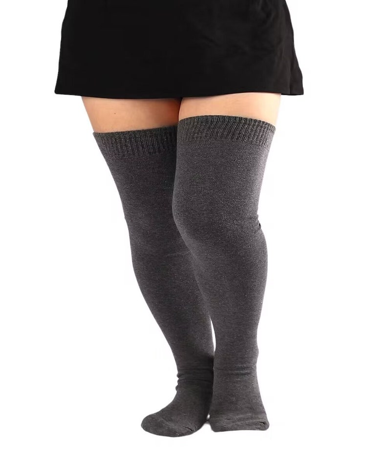PLUS SIZE Super Long Thigh High Socks/ Extra Long Thigh High Etsy