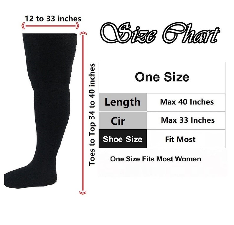 Plus Size Socks/Thigh High Socks/Thigh High Stockings image 4