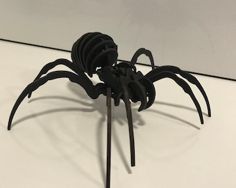 Laser Cut Spider 3D Wooden Puzzle is a Coreldraw cdr dxf svg files type, 3d animal puzzle patterns, diy 3d puzzle vectors.