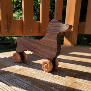 Dog Wood Push Toy