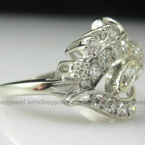 18K White Gold Ring, Lord Shiva 