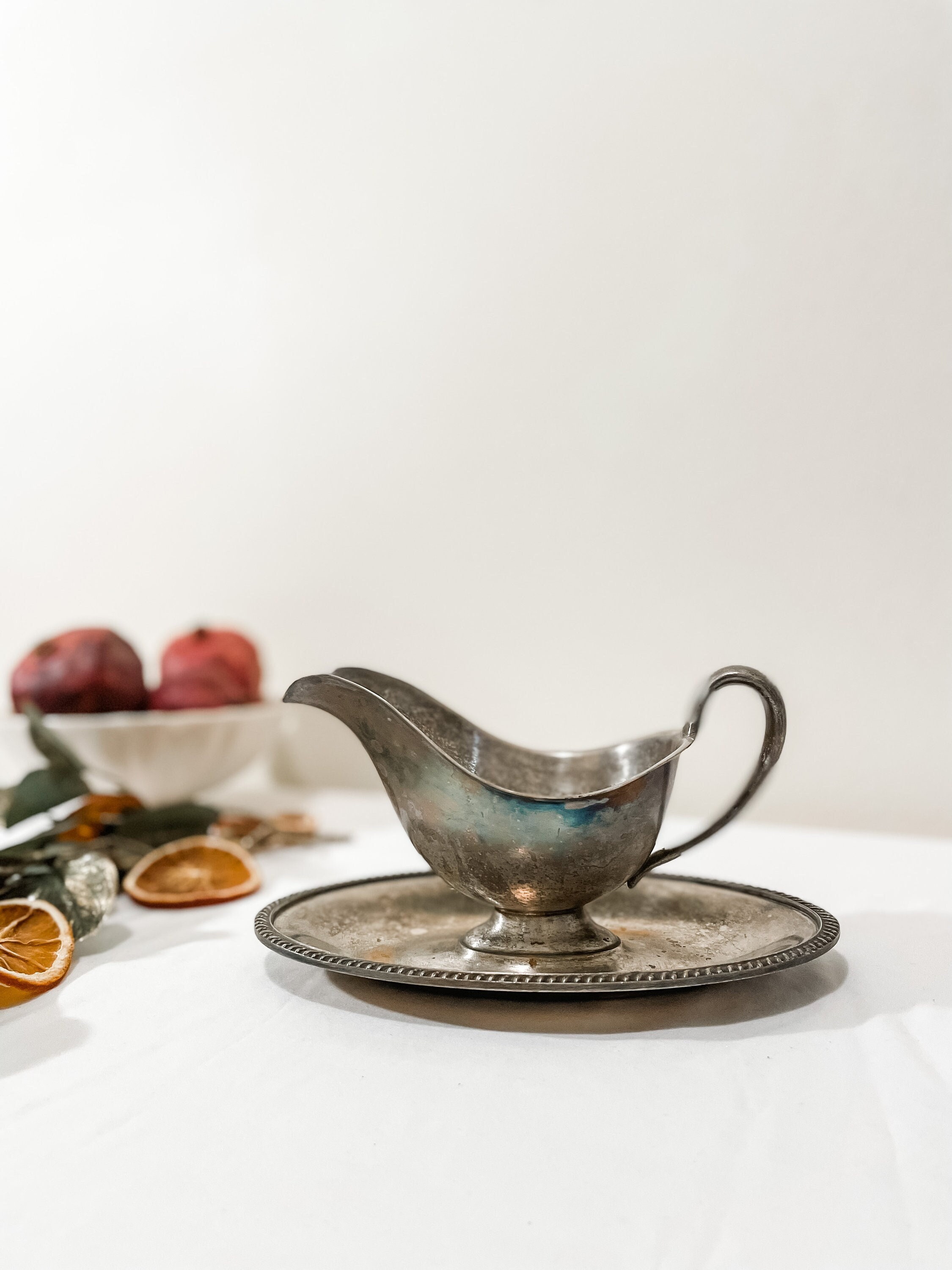 Antique William Rogers Evandale Silver Plate Gravy Boat Etsy