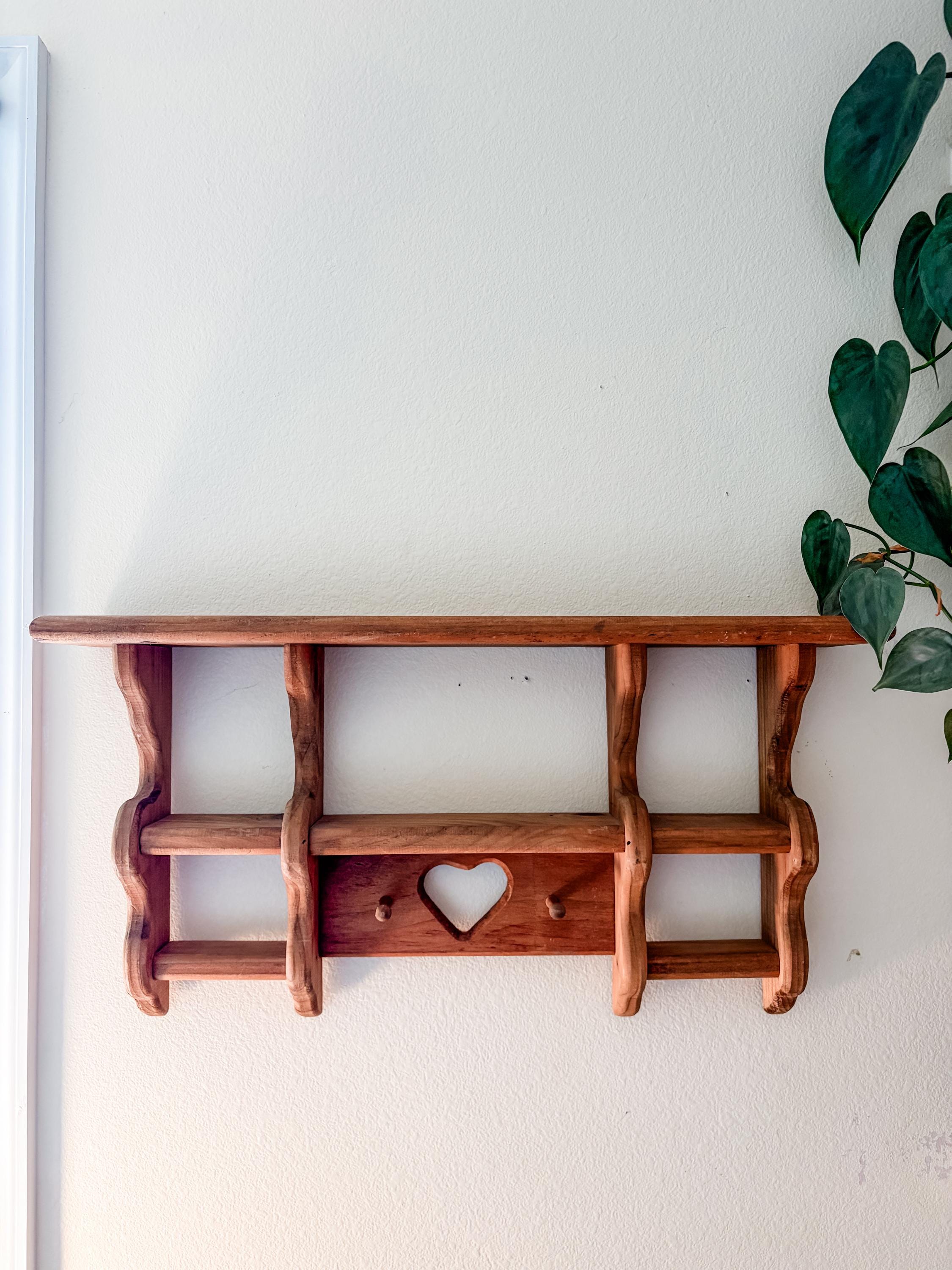 Vintage Wooden Shelf Unit - Etsy