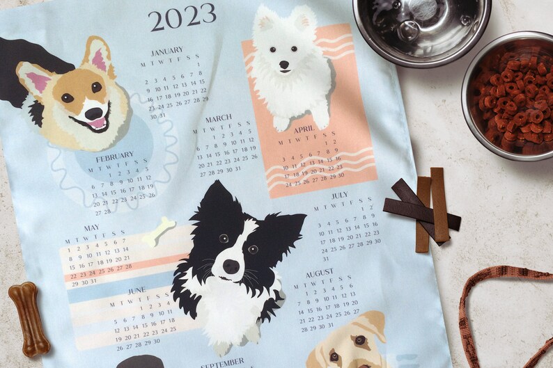Torchon Calendrier 2023 Chiens Nouveau cadeau pour la - Etsy France Torchon Calendrier 2023 Chiens Nouveau cadeau pour la - Etsy France