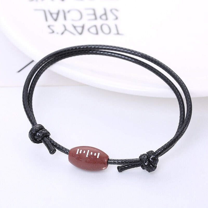 Sport Style Adjustable Braid Rope Bracelets Basketball Soccer - Etsy