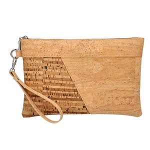 Clutch bag ,Cork evening bag, Vegan leather pouch, Pochette for women, Best gifts for her, Gifts for mom or friend