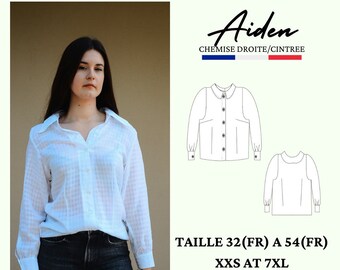 AIDEN PDF sewing pattern, Shirt