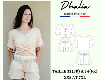 PDF sewing pattern DAHLIA, set