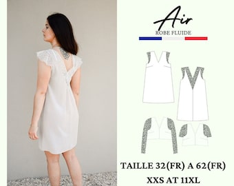 PDF sewing pattern AIR, fluid dress