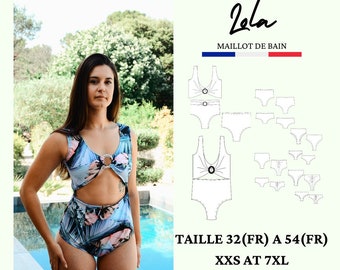 PDF sewing pattern LOLA, Swimwear