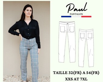 PDF sewing pattern PAUL, Straight pants