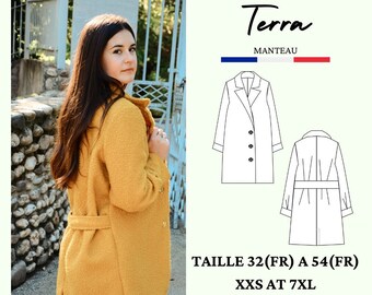 PDF sewing pattern TERRA, coat