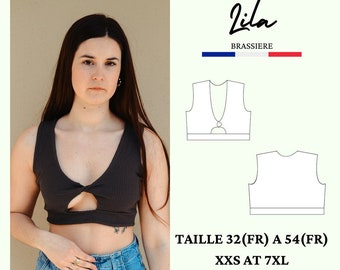 PDF sewing pattern LILA, Bralette