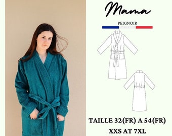 PDF sewing pattern MAMA, Bathrobe