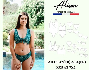 PDF sewing pattern ALISON, Swimsuit