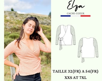 PDF patrón de costura ELZA, Wrap