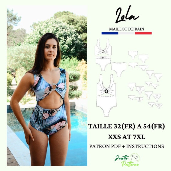 PDF Sewing Pattern LOLA Swimwear Etsy