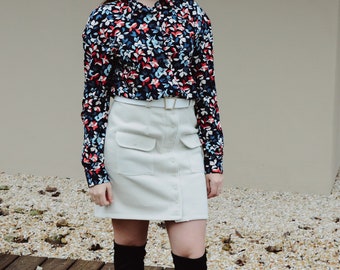 Patrón de costura PDF Molly, camisa fluida