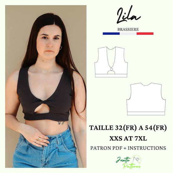 Lila - Womens Bra / Top - Josette Patterns Lila - Womens Bra / Top - Josette Patterns