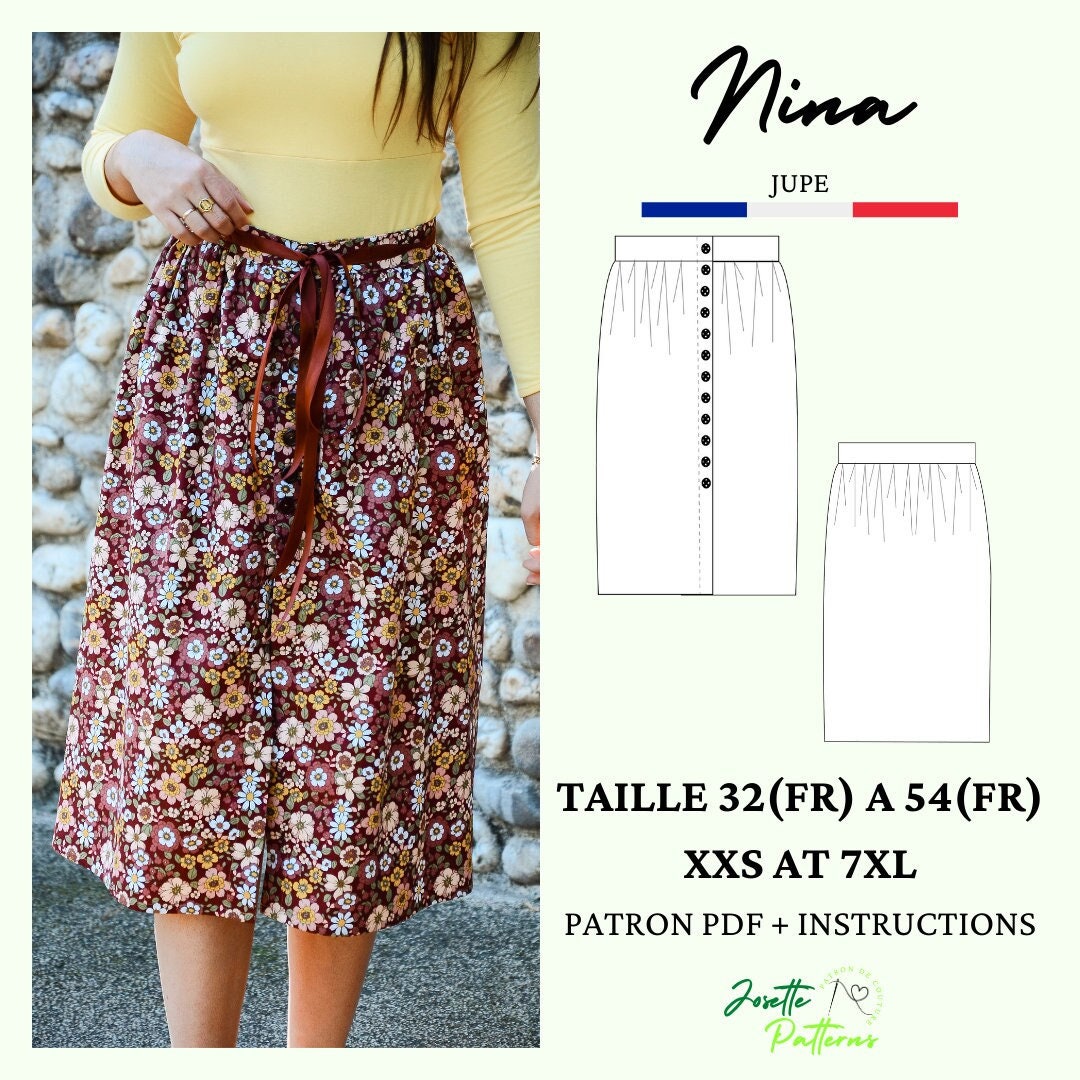 Nina - Womens Skirt- Josette Patterns Nina - Womens Skirt- Josette Patterns
