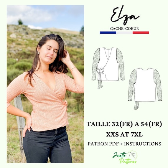 Elza - Womens Top - Josette Patterns Elza - Womens Top - Josette Patterns