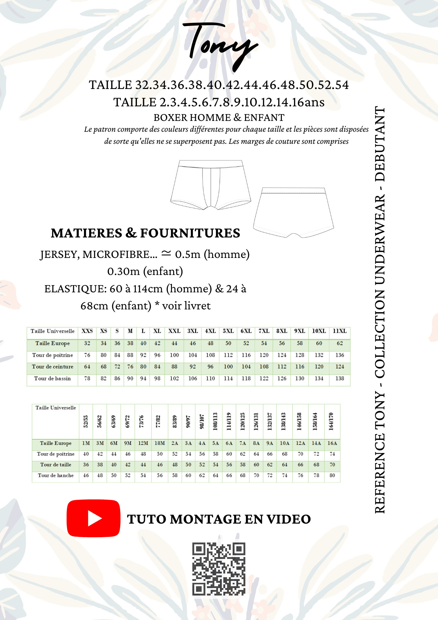Topman Boxers Patterns PDF Sewing Pattern TONY, Men's and Children's Boxers - Etsy