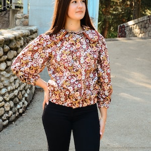 PDF sewing pattern FLORA, blouse