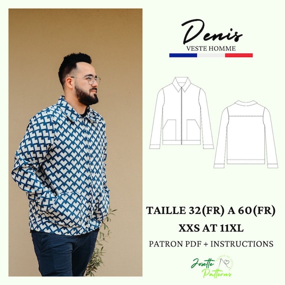 Denis - Mens Jacket - Josette Patterns Denis - Mens Jacket - Josette Patterns
